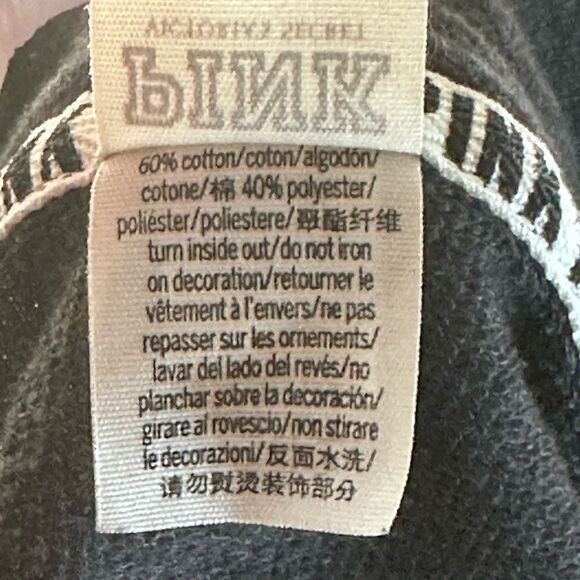 VS PINK Quarter Zip Sweatshirt w/ Sequins Size Small - Picture 4 of 8